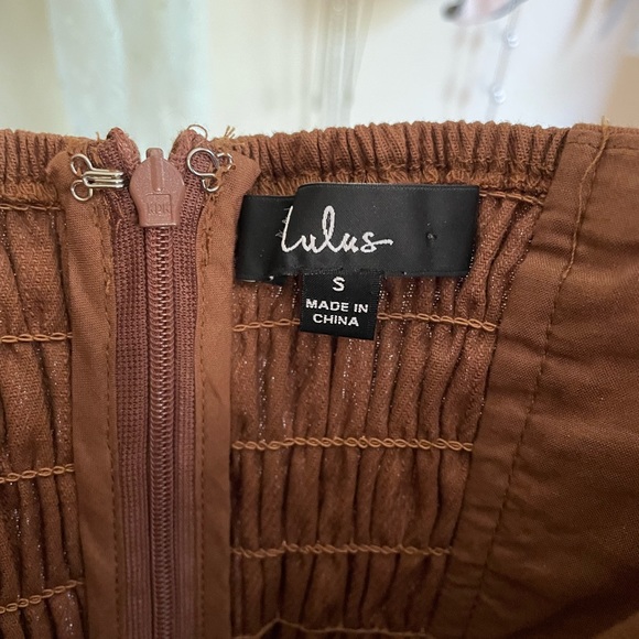 Strapless brown mini dress - Picture 4 of 4